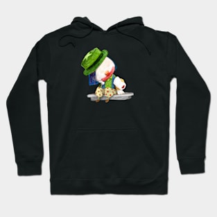 Clown and doggie. Hoodie